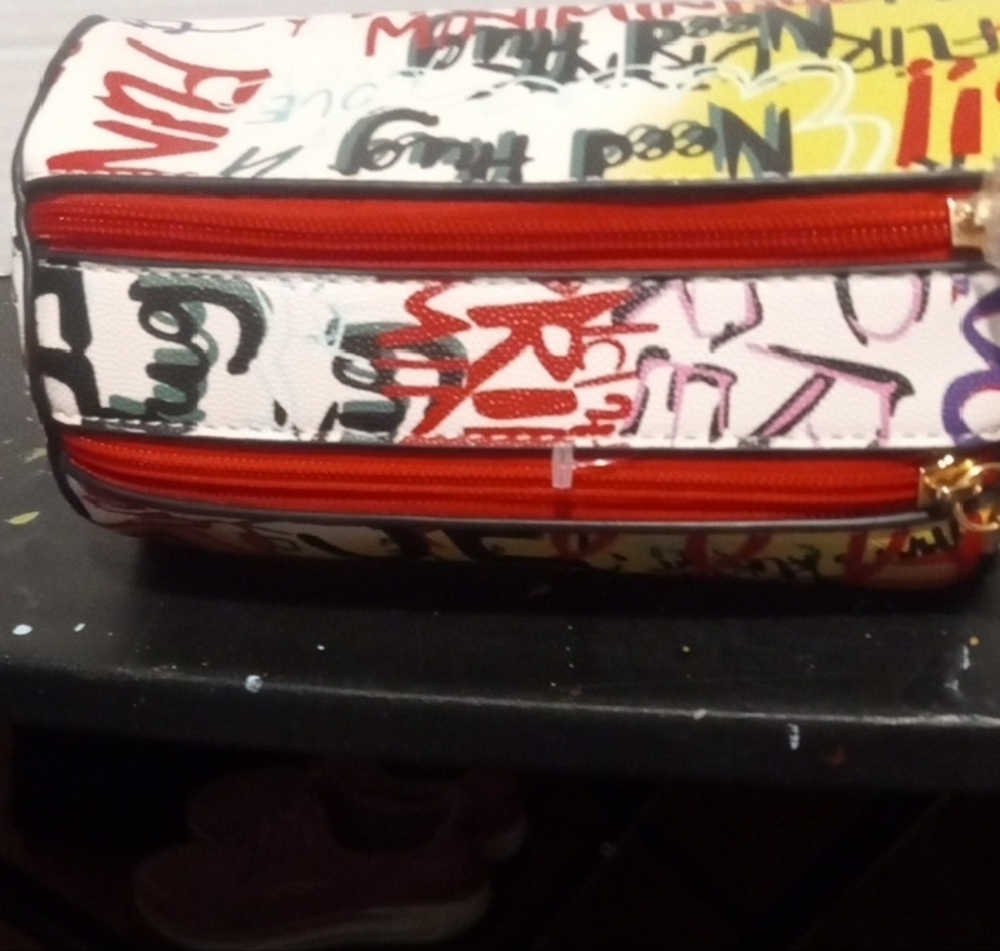 Source Unknown Multicolor Graffiti Clutch - image 3